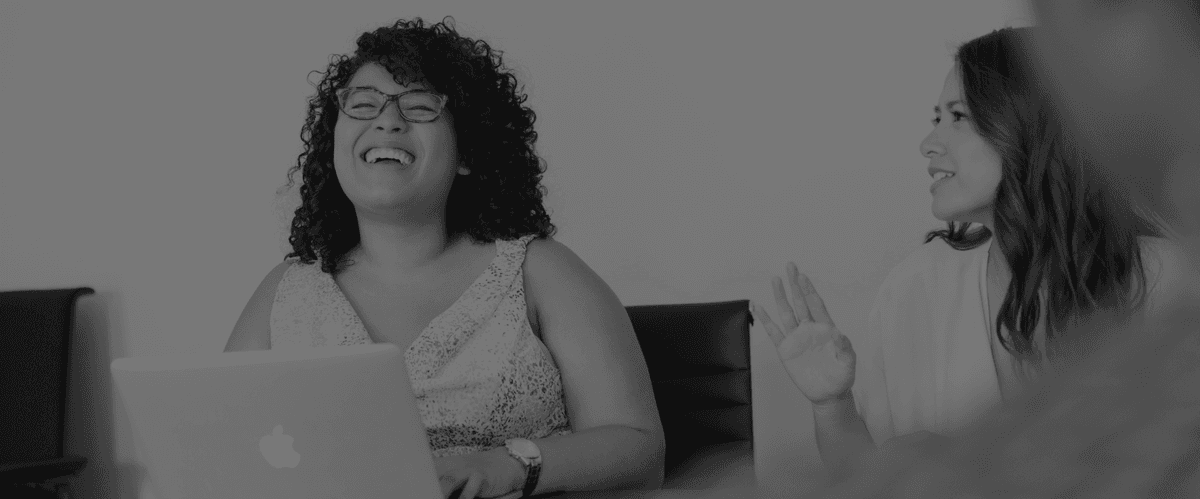 Person laughing